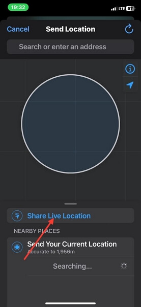 tap Share Live Location in WhatsApp | Share Location on WhatsApp