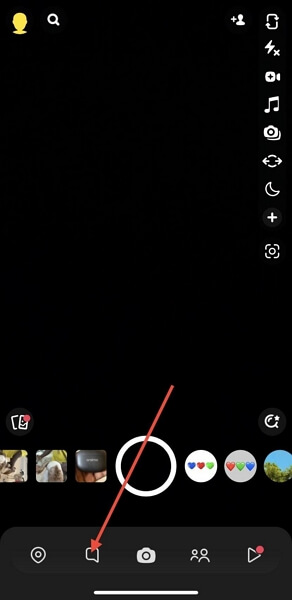 tap Snap Map icon | Change Location on Snapchat