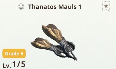 thanatos mauls | monster hunter now dual blades