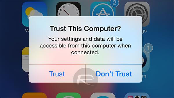trust PC on iPhone | Hide Shared Location iPhone