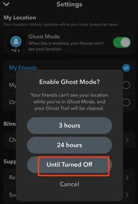 turn off Snap Map | Pause Snapchat Location