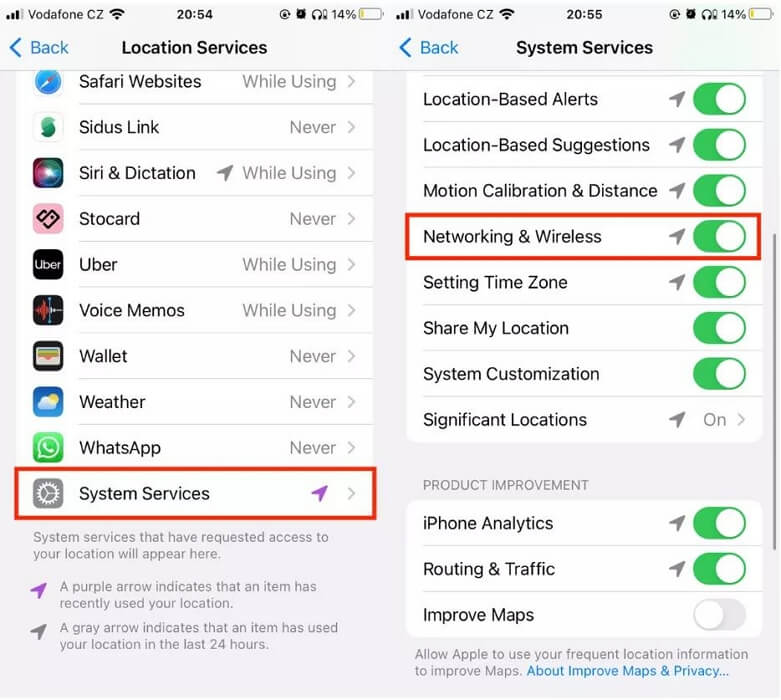 turn off System Services | Why Does My iPhone Location Keep Turning on by Itself