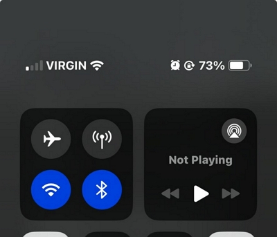 swipe up from the bottom edge of device screen | turn off iPhone locations