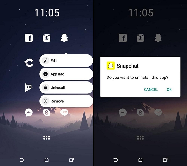 メニュー オプションが表示される | Snapchat の位置情報フィルターが機能しない