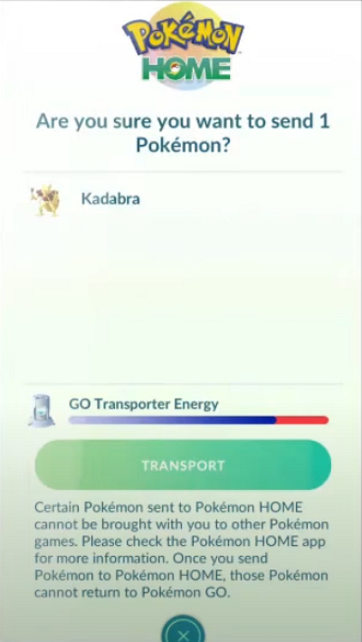 transfer from your collection | mythical pokemon