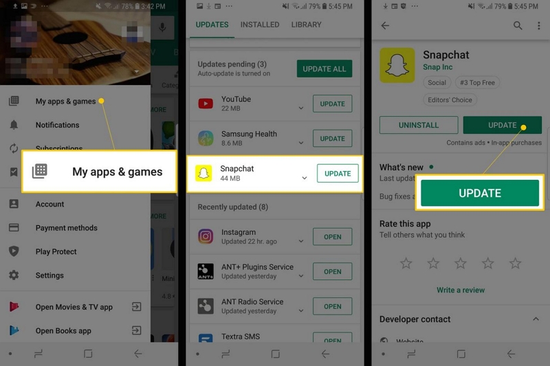 Snapchat の新しいアップデート | Snapchat の位置情報フィルターが機能しない