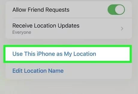 use this iphone as my location | Hide Shared Location iPhone