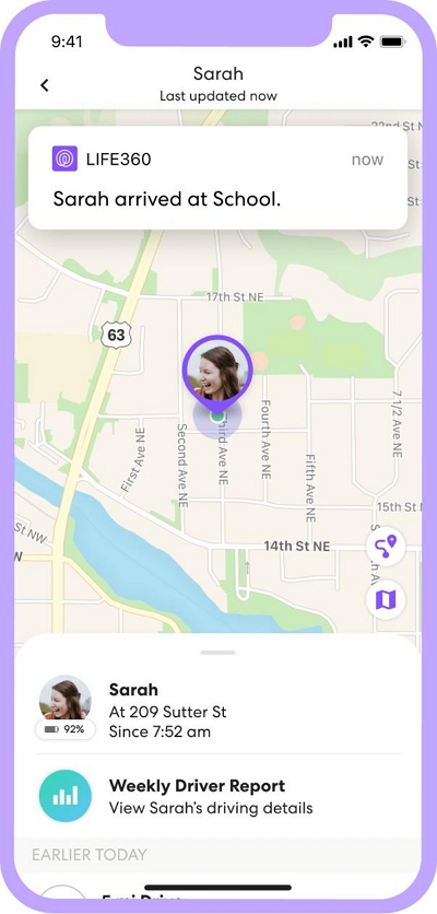 check a kid location | does life360 tell you when someone checks location