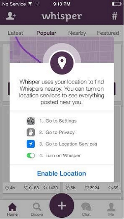 Tracks Your Location Whisper | can you fake your location on whisper